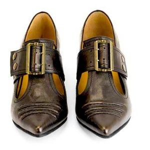 John Fluevog Chocolate Pilgrim Truths Size 6 NEW